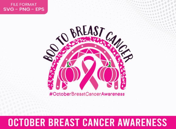 Boo to Breast Cancer Awareness SVG
