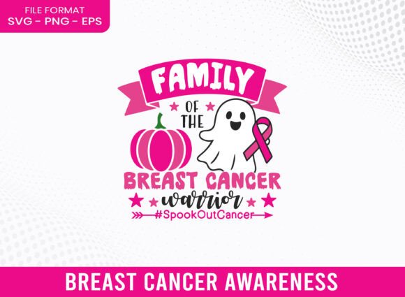 Family of Breast Cancer Awareness SVG