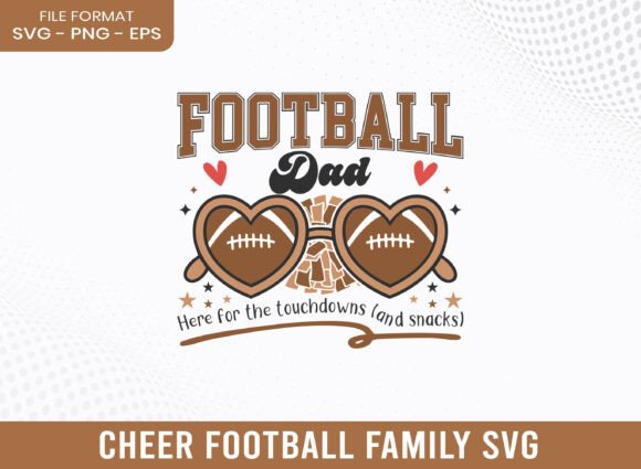 Football Dad Cheer Football Family SVG