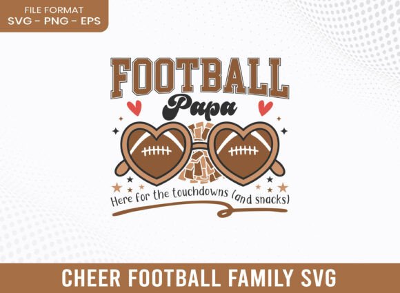 Football Papa Cheer Football Family SVG