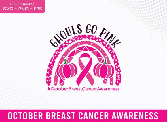 Ghouls Pink Breast Cancer Awareness SVG
