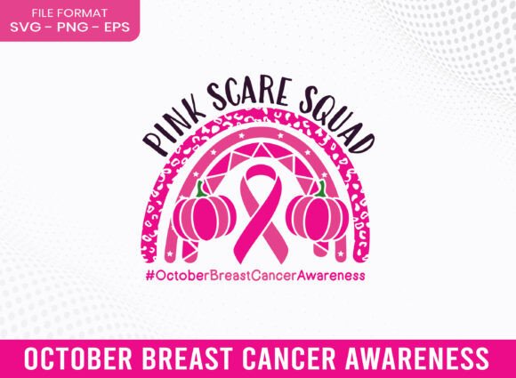 Pink Scare Breast Cancer Awareness SVG
