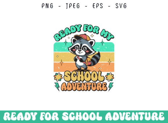 School Adventure Retro Groovy Vibes SVG