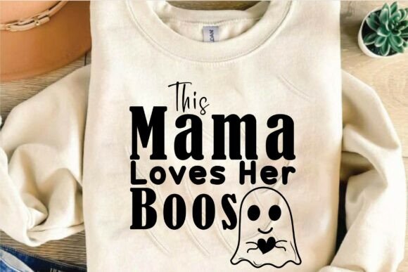 This Mama Loves Her Boos SVG Design