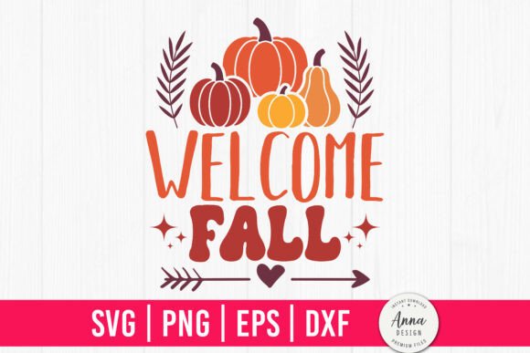 Welcome Fall SVG PNG